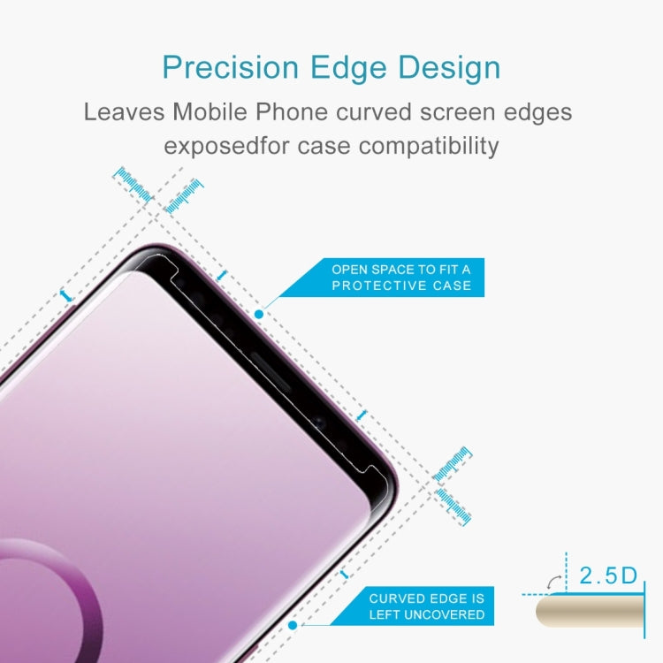 For Galaxy S9+ Non-full Screen Tempered Glass Front Screen Protector