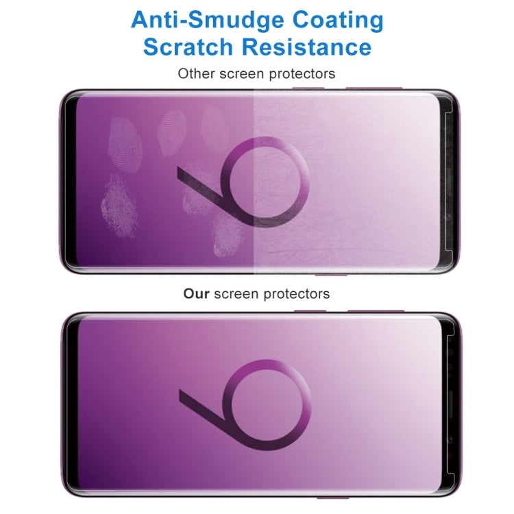 100 PCS for Galaxy S9 0.26mm 9H Surface Hardness 2.5D Curved Edge Non-full Screen Tempered Glass Front Screen Protector