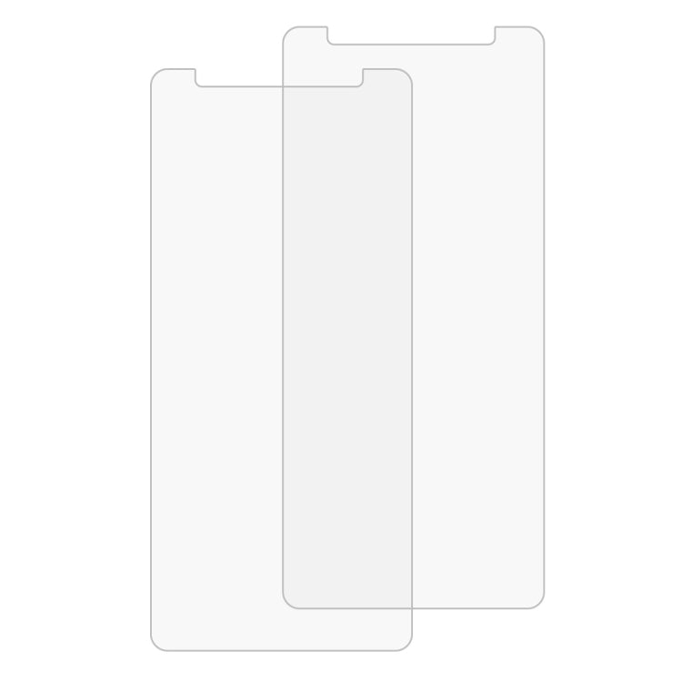 2 PCS for Galaxy A8 (2018) 0.26mm 9H Surface Hardness 2.5D Curved Edge Tempered Glass Screen Protector