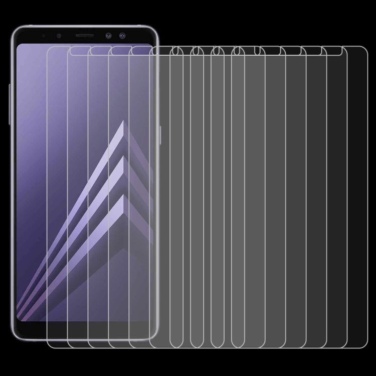100 PCS for Galaxy A8 (2018) 0.26mm 9H Surface Hardness 2.5D Curved Edge Tempered Glass Screen Protector