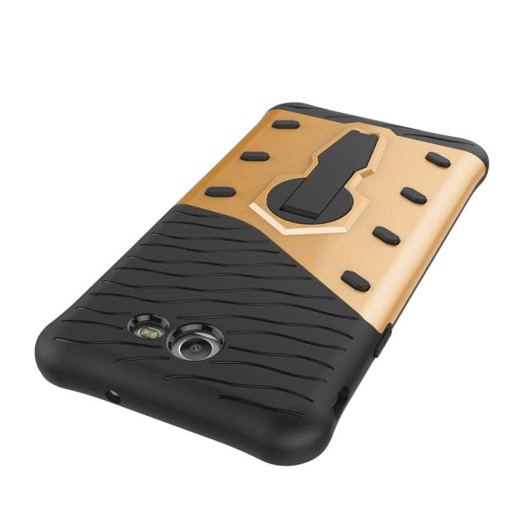 For Galaxy J7 (2017) / J727 (US Version) Shock-Resistant 360 Degree Spin Sniper Hybrid Case TPU + PC Combination Case with Holder