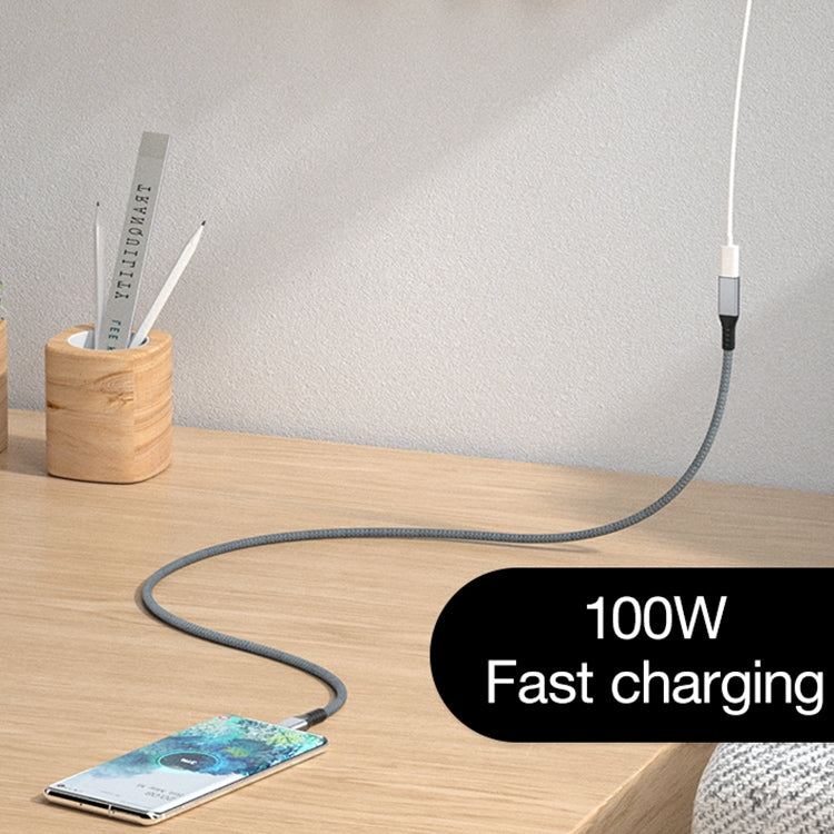 9159 40Gbps USB-C / Type-C Male to USB-C / Type-C Female USB4 Braided Data Cable, Length: 0.8m