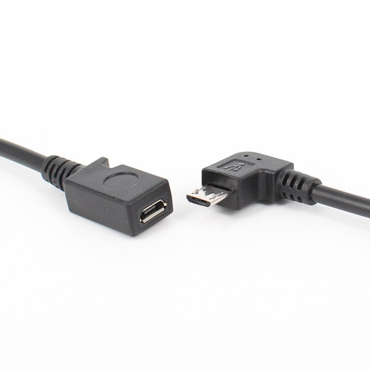 3 PCS LY-U3X097 Micro USB 5 Pin Right Elbow Male to USB-C / Type-C Female Charging Data Cable, Cable Length: 27cm