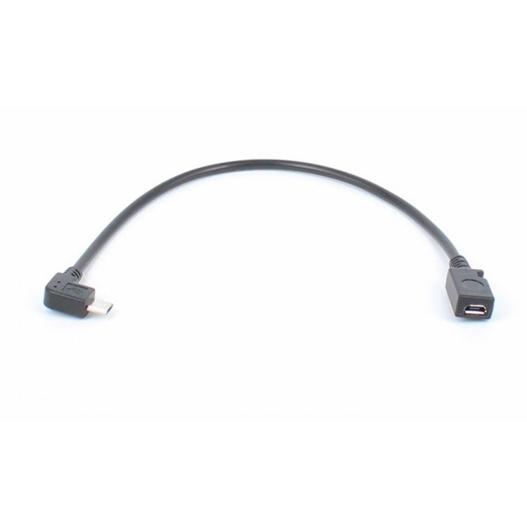 3 PCS LY-U3X097 Micro USB 5 Pin Left Elbow Male to USB-C / Type-C Female Charging Data Cable, Cable Length: 27cm