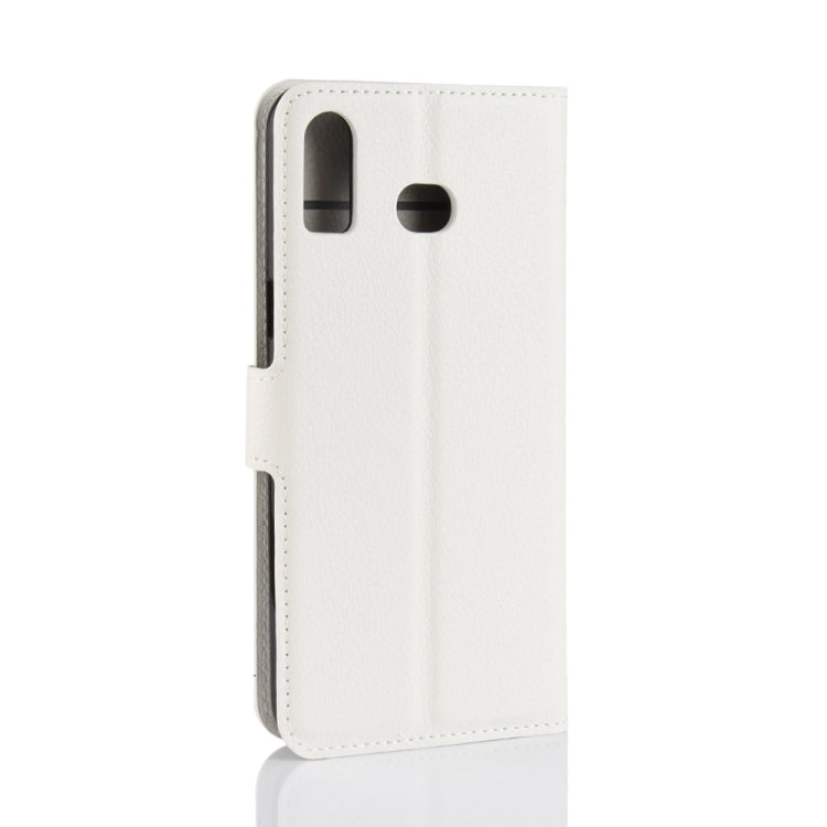 Litchi Texture Horizontal Flip Leather Case for Galaxy A6S, with Holder & Card Slots & Wallet