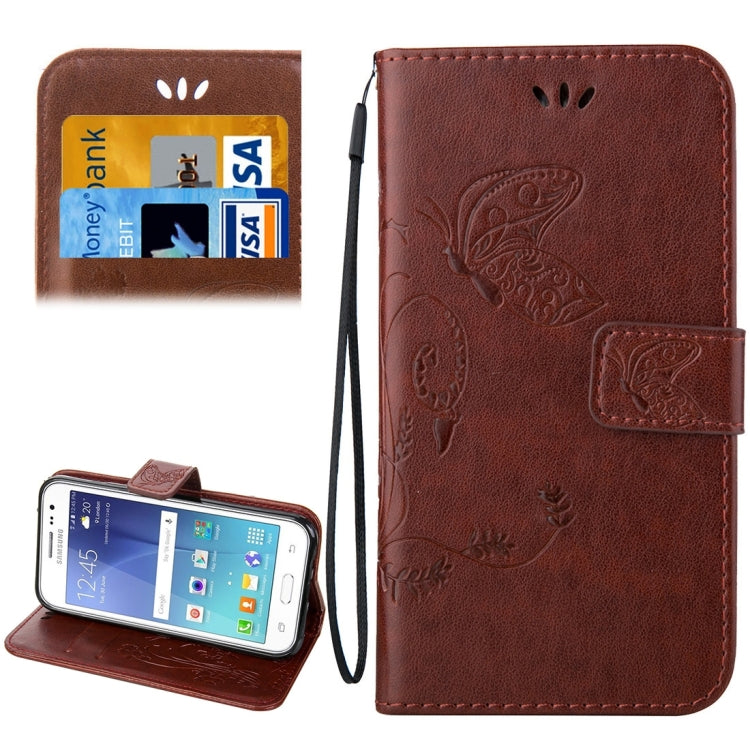 For Galaxy J2 Crazy Horse Texture Printing Horizontal Flip Leather Case with Holder & Card Slots & Wallet & Lanyard