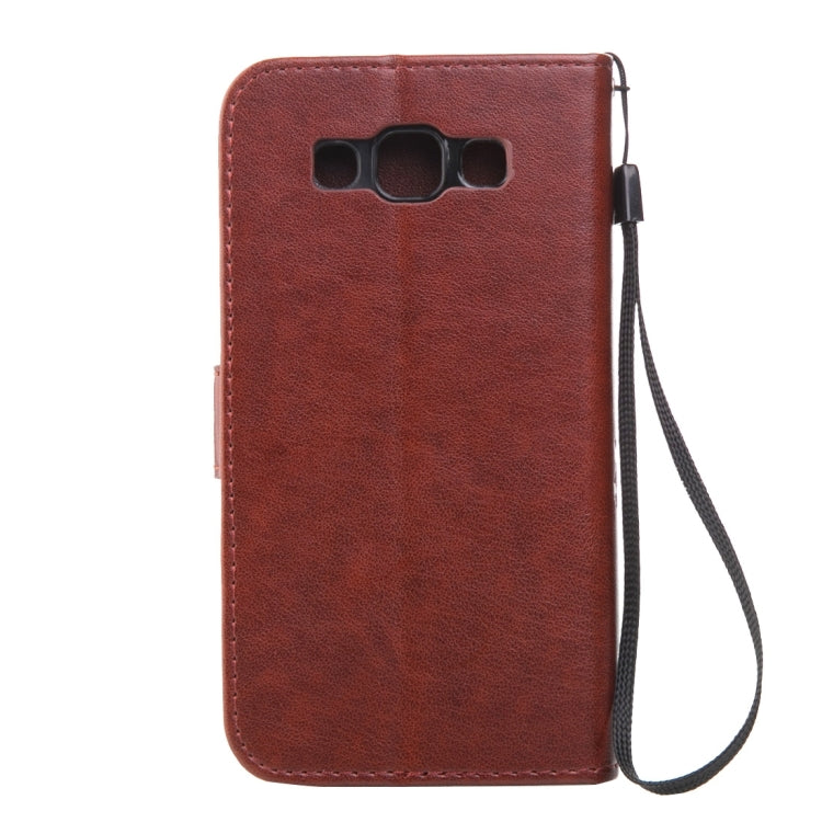 For Galaxy J2 Crazy Horse Texture Printing Horizontal Flip Leather Case with Holder & Card Slots & Wallet & Lanyard