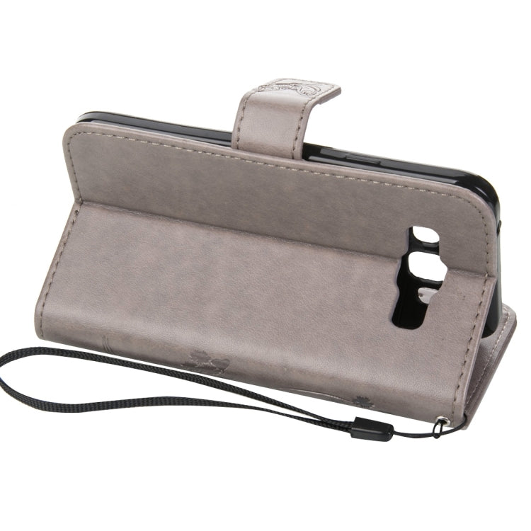 For Galaxy J2 Crazy Horse Texture Printing Horizontal Flip Leather Case with Holder & Card Slots & Wallet & Lanyard