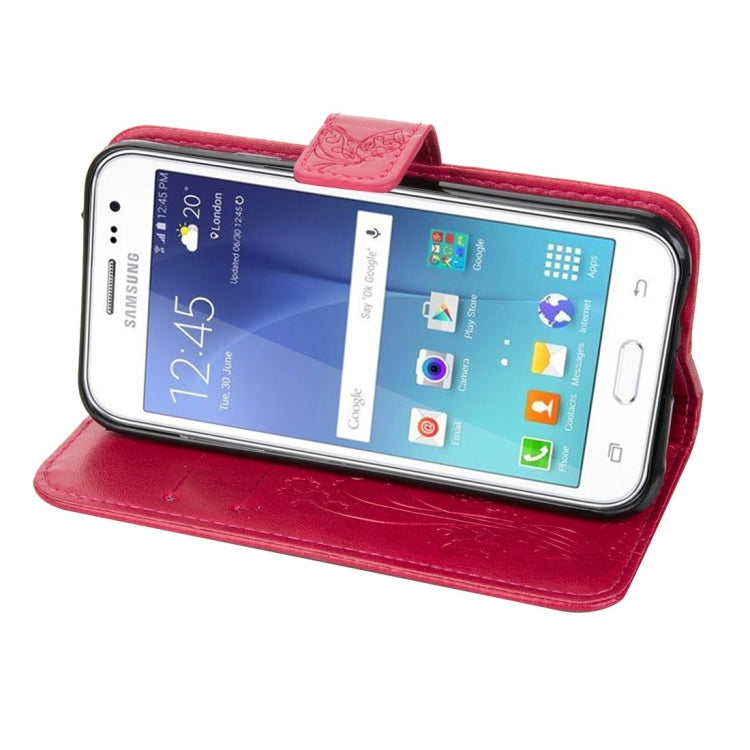 For Galaxy J2 Crazy Horse Texture Printing Horizontal Flip Leather Case with Holder & Card Slots & Wallet & Lanyard