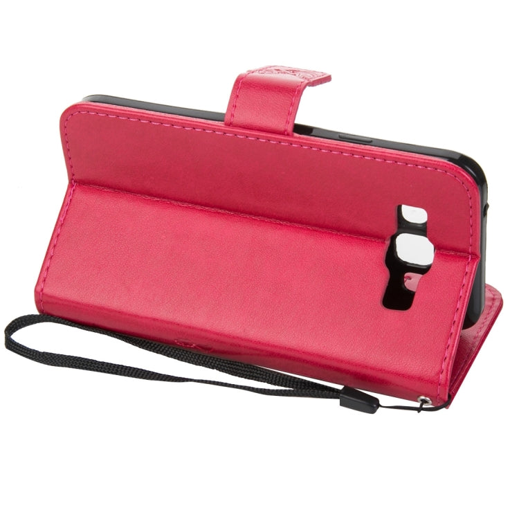 For Galaxy J2 Crazy Horse Texture Printing Horizontal Flip Leather Case with Holder & Card Slots & Wallet & Lanyard