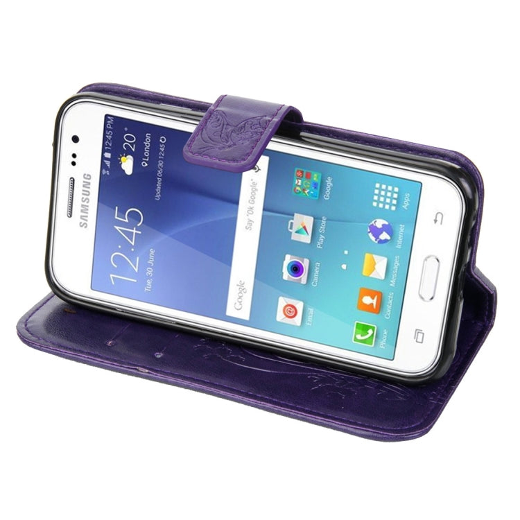 For Galaxy J2 Crazy Horse Texture Printing Horizontal Flip Leather Case with Holder & Card Slots & Wallet & Lanyard