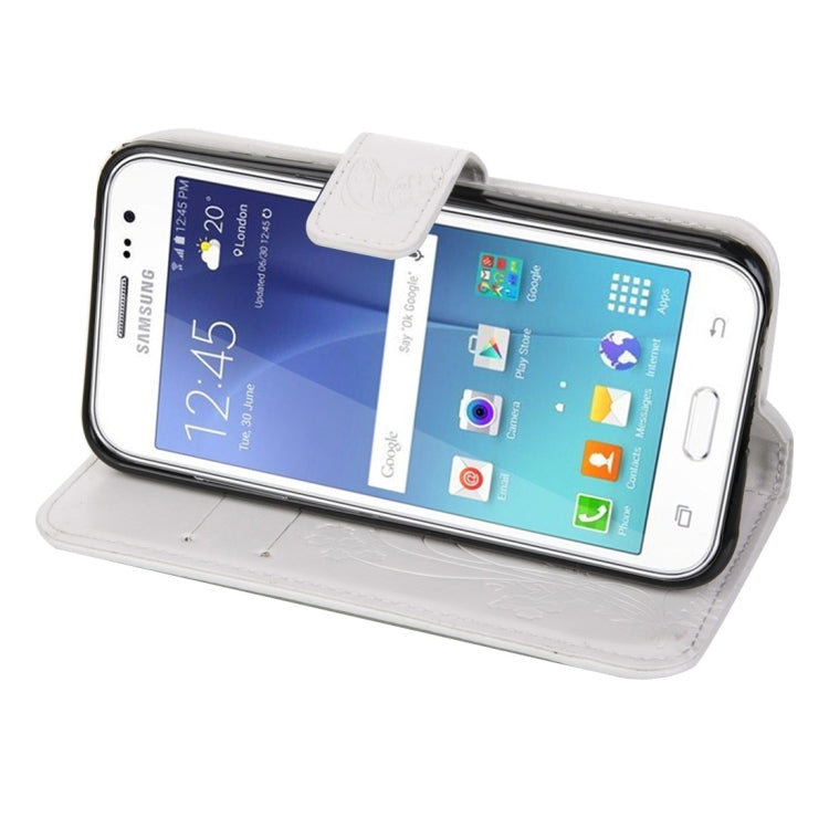 For Galaxy J2 Crazy Horse Texture Printing Horizontal Flip Leather Case with Holder & Card Slots & Wallet & Lanyard