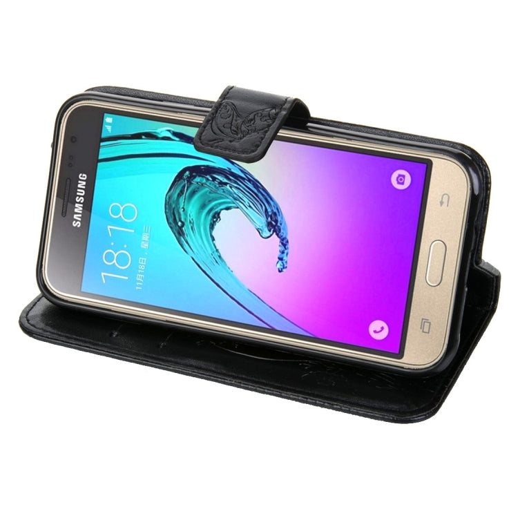 For Galaxy J3 Crazy Horse Texture Printing Horizontal Flip Leather Case with Holder & Card Slots & Wallet & Lanyard