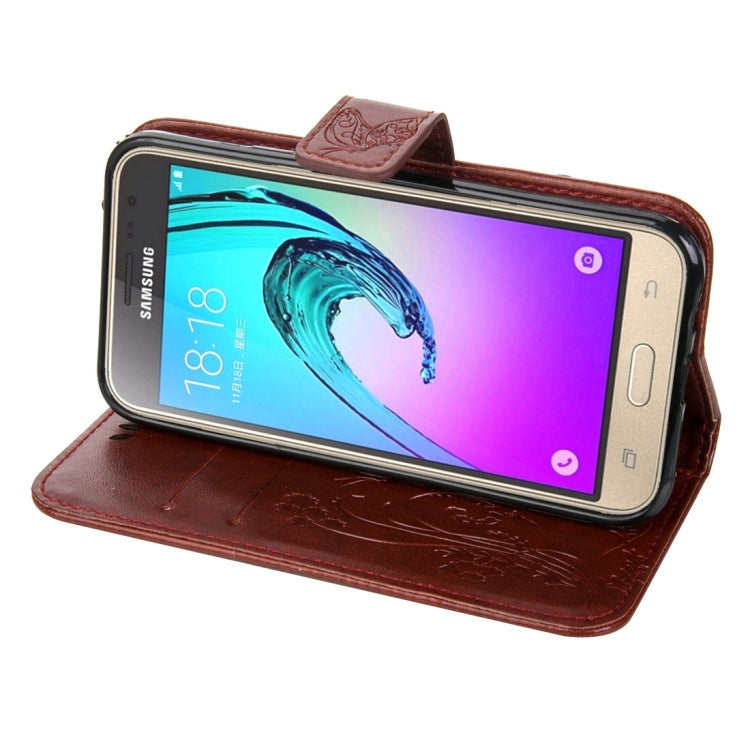For Galaxy J3 Crazy Horse Texture Printing Horizontal Flip Leather Case with Holder & Card Slots & Wallet & Lanyard