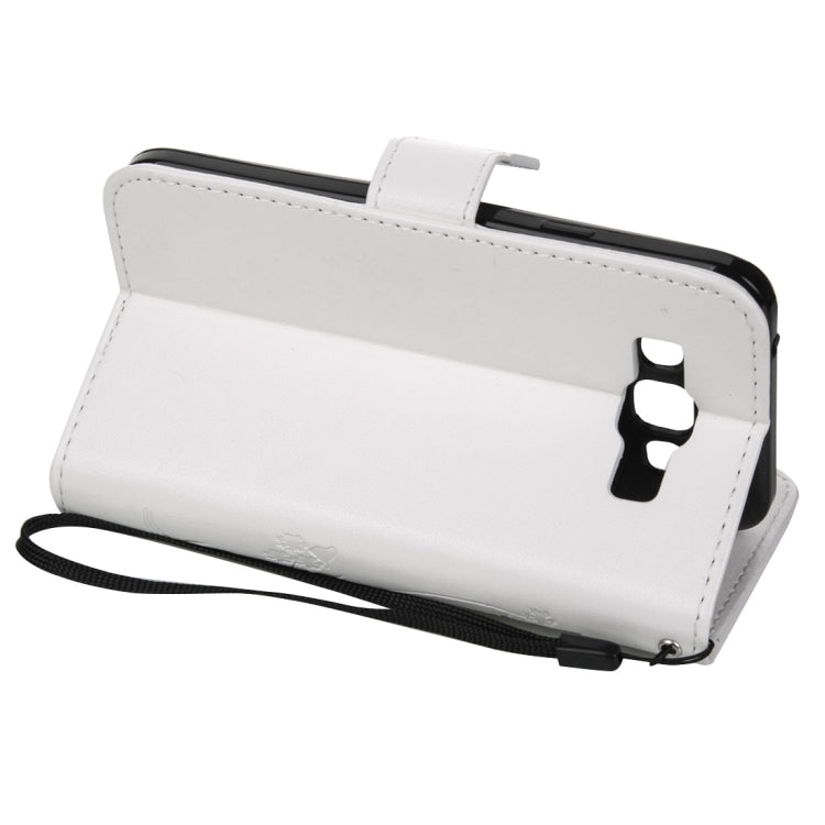 For Galaxy J3 Crazy Horse Texture Printing Horizontal Flip Leather Case with Holder & Card Slots & Wallet & Lanyard