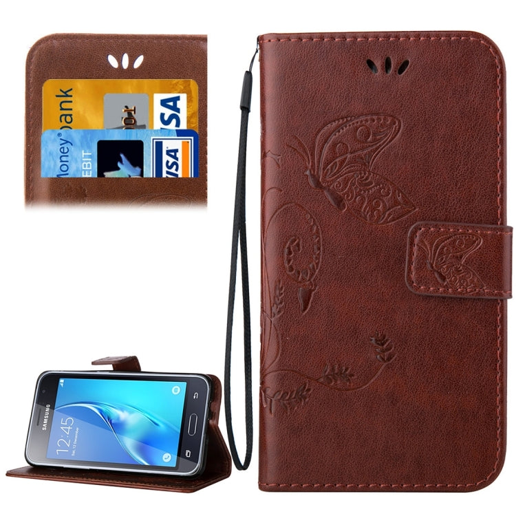 For Galaxy J1 (2016) / J120 Crazy Horse Texture Printing Horizontal Flip Leather Case with Holder & Card Slots & Wallet & Lanyard