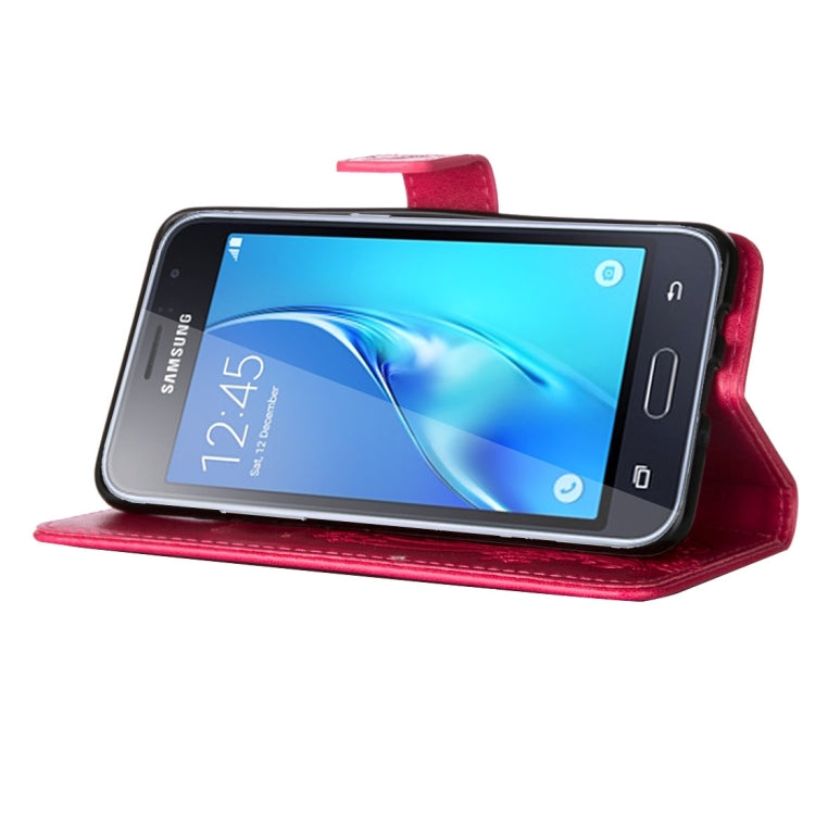 For Galaxy J1 (2016) / J120 Crazy Horse Texture Printing Horizontal Flip Leather Case with Holder & Card Slots & Wallet & Lanyard