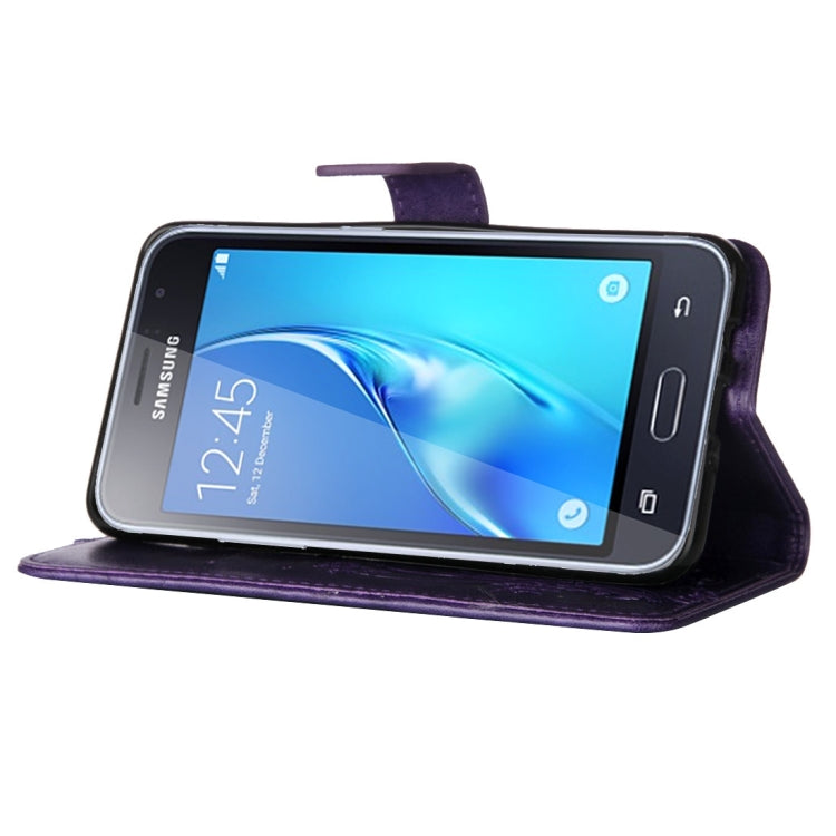 For Galaxy J1 (2016) / J120 Crazy Horse Texture Printing Horizontal Flip Leather Case with Holder & Card Slots & Wallet & Lanyard