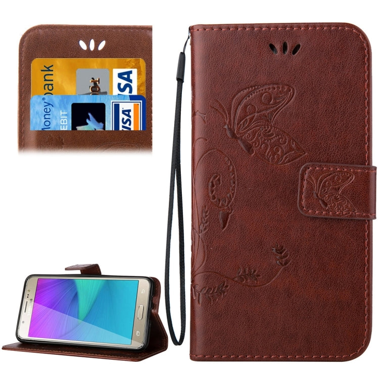 For Galaxy J5 (2016) / J510 Crazy Horse Texture Printing Horizontal Flip Leather Case with Holder & Card Slots & Wallet & Lanyard