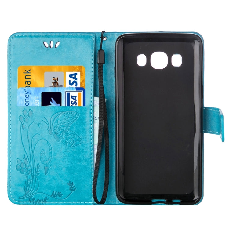 For Galaxy J5 (2016) / J510 Crazy Horse Texture Printing Horizontal Flip Leather Case with Holder & Card Slots & Wallet & Lanyard