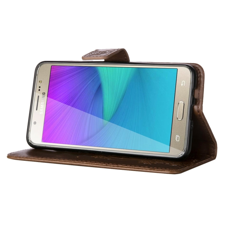For Galaxy J5 (2016) / J510 Crazy Horse Texture Printing Horizontal Flip Leather Case with Holder & Card Slots & Wallet & Lanyard