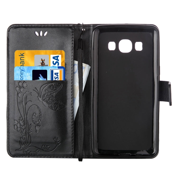 For Galaxy J7 (2016) / J710 Crazy Horse Texture Printing Horizontal Flip Leather Case with Holder & Card Slots & Wallet & Lanyard