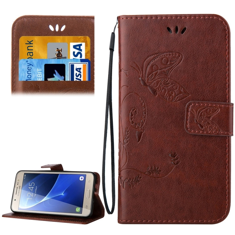 For Galaxy J7 (2016) / J710 Crazy Horse Texture Printing Horizontal Flip Leather Case with Holder & Card Slots & Wallet & Lanyard
