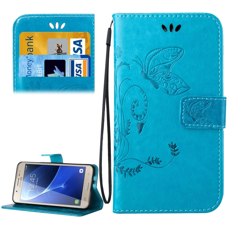 For Galaxy J7 (2016) / J710 Crazy Horse Texture Printing Horizontal Flip Leather Case with Holder & Card Slots & Wallet & Lanyard