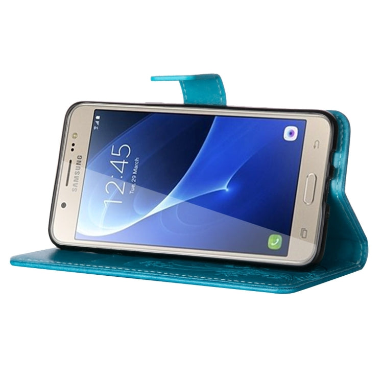 For Galaxy J7 (2016) / J710 Crazy Horse Texture Printing Horizontal Flip Leather Case with Holder & Card Slots & Wallet & Lanyard