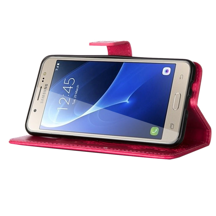 For Galaxy J7 (2016) / J710 Crazy Horse Texture Printing Horizontal Flip Leather Case with Holder & Card Slots & Wallet & Lanyard