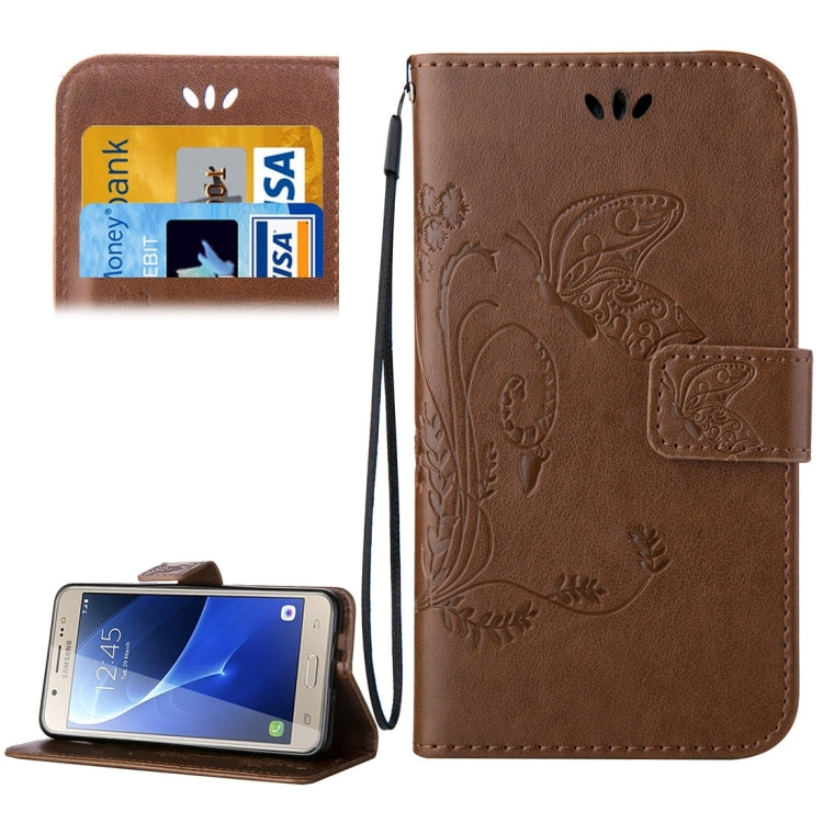 For Galaxy J7 (2016) / J710 Crazy Horse Texture Printing Horizontal Flip Leather Case with Holder & Card Slots & Wallet & Lanyard