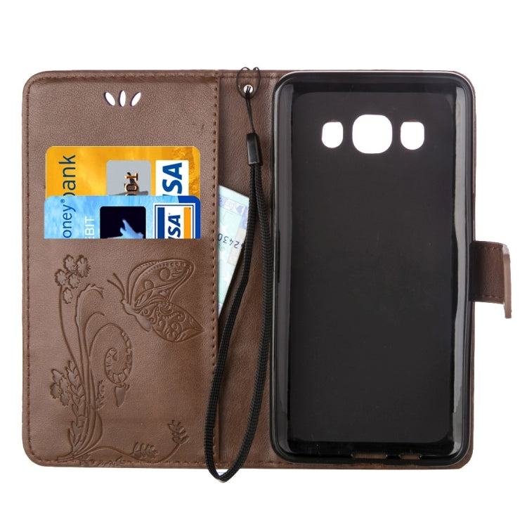 For Galaxy J7 (2016) / J710 Crazy Horse Texture Printing Horizontal Flip Leather Case with Holder & Card Slots & Wallet & Lanyard