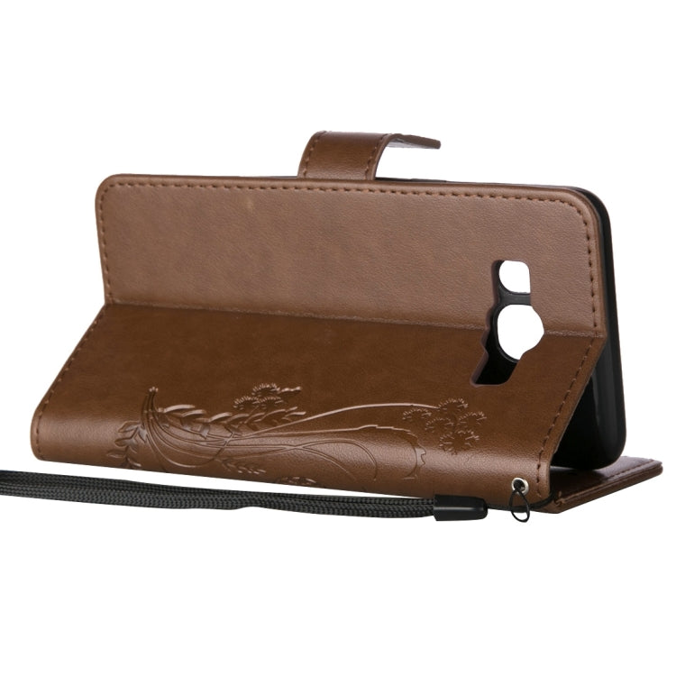 For Galaxy J7 (2016) / J710 Crazy Horse Texture Printing Horizontal Flip Leather Case with Holder & Card Slots & Wallet & Lanyard