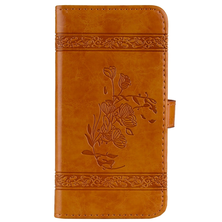 For Galaxy J3 (2017) / J330 ( EU Version) Retro Oil Wax Texture Embossed Horizontal Flip Leather Case with Holder & Card Slots & Wallet & Photo Frame