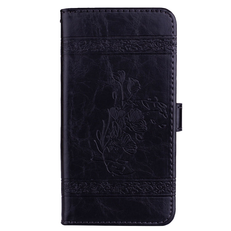 For Galaxy J7 (2017) / J730 ( EU Version) Retro Oil Wax Texture Embossed Horizontal Flip Leather Case with Holder & Card Slots & Wallet & Photo Frame