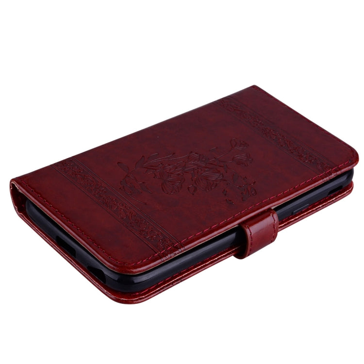 For Galaxy J7 (2017) / J730 ( EU Version) Retro Oil Wax Texture Embossed Horizontal Flip Leather Case with Holder & Card Slots & Wallet & Photo Frame