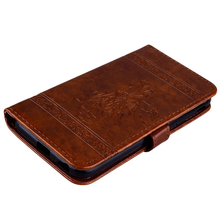 For Galaxy J7 (2017) / J730 ( EU Version) Retro Oil Wax Texture Embossed Horizontal Flip Leather Case with Holder & Card Slots & Wallet & Photo Frame