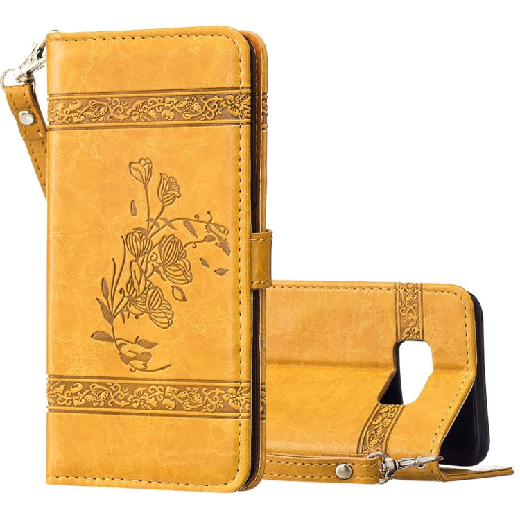 For Galaxy Note 8 Retro Oil Wax Texture Embossed Horizontal Flip Leather Case with Holder & Card Slots & Wallet & Photo Frame & Lanyard