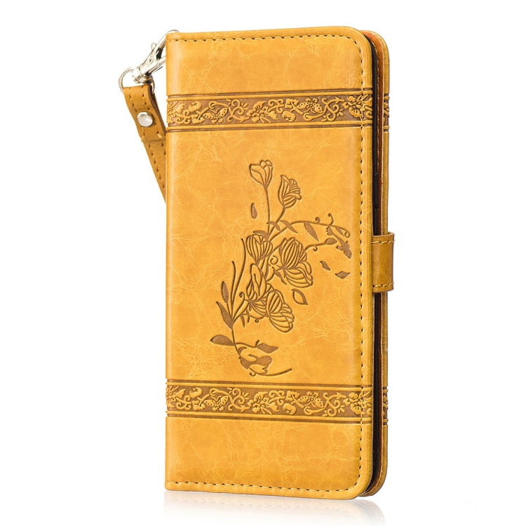 For Galaxy Note 8 Retro Oil Wax Texture Embossed Horizontal Flip Leather Case with Holder & Card Slots & Wallet & Photo Frame & Lanyard