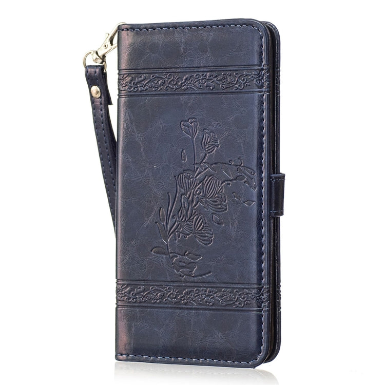 For Galaxy Note 8 Retro Oil Wax Texture Embossed Horizontal Flip Leather Case with Holder & Card Slots & Wallet & Photo Frame & Lanyard