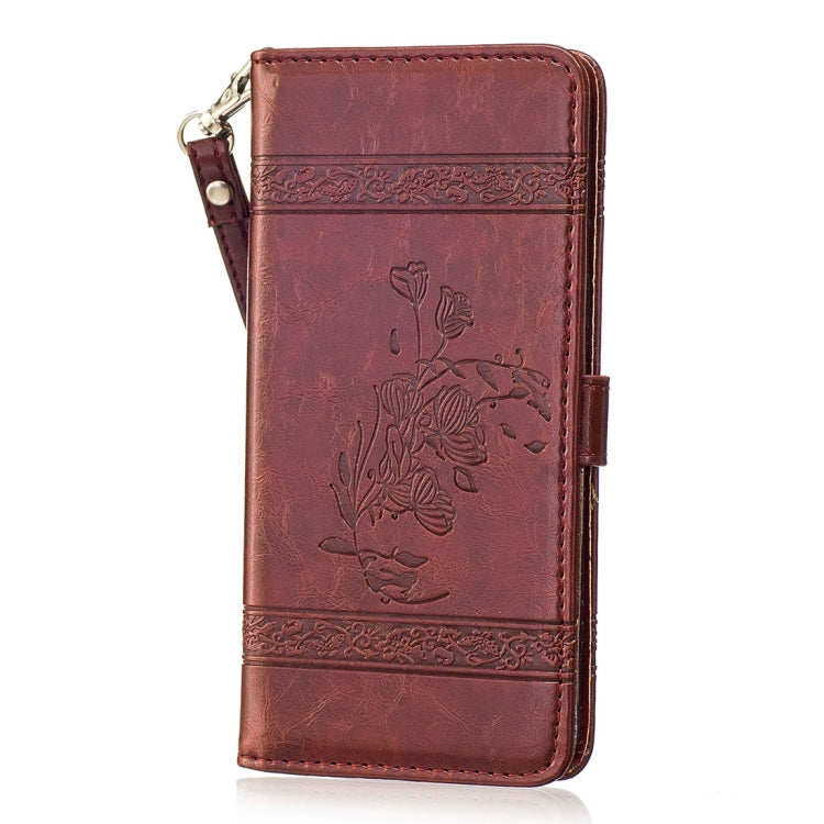 For Galaxy Note 8 Retro Oil Wax Texture Embossed Horizontal Flip Leather Case with Holder & Card Slots & Wallet & Photo Frame & Lanyard