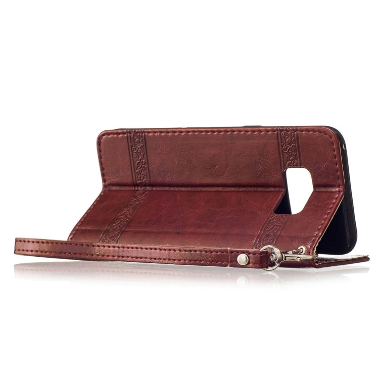 For Galaxy Note 8 Retro Oil Wax Texture Embossed Horizontal Flip Leather Case with Holder & Card Slots & Wallet & Photo Frame & Lanyard