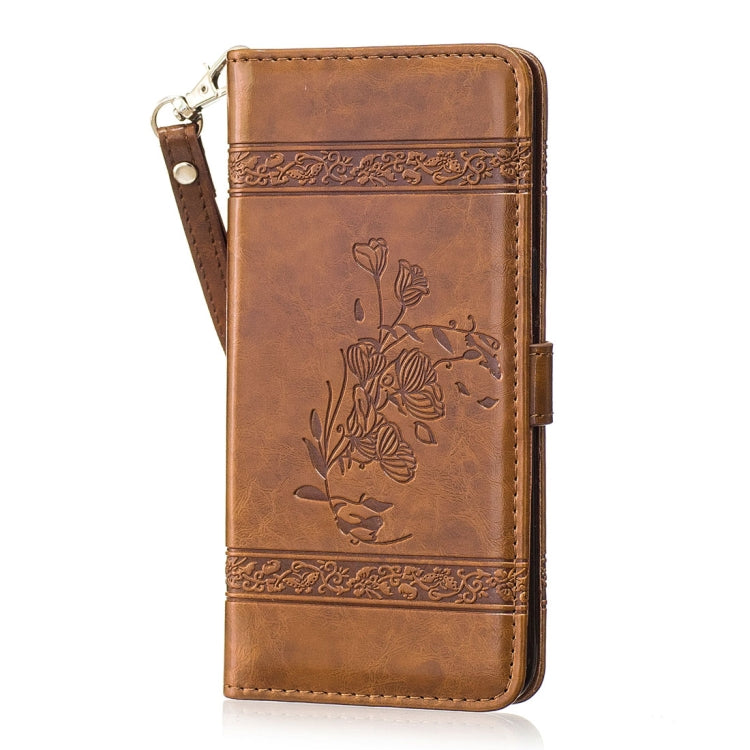 For Galaxy Note 8 Retro Oil Wax Texture Embossed Horizontal Flip Leather Case with Holder & Card Slots & Wallet & Photo Frame & Lanyard