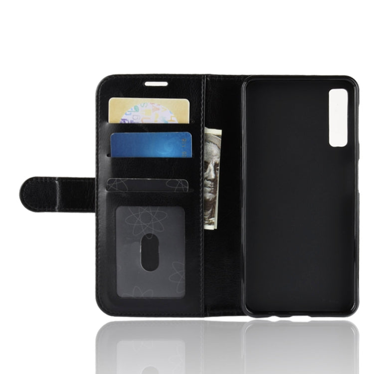 For Galaxy A7 (2018) / A750 Crazy Horse Texture Horizontal Flip Leather Case with Holder & Card Slots & Wallet