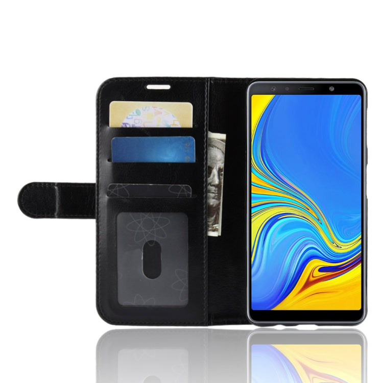For Galaxy A7 (2018) / A750 Crazy Horse Texture Horizontal Flip Leather Case with Holder & Card Slots & Wallet
