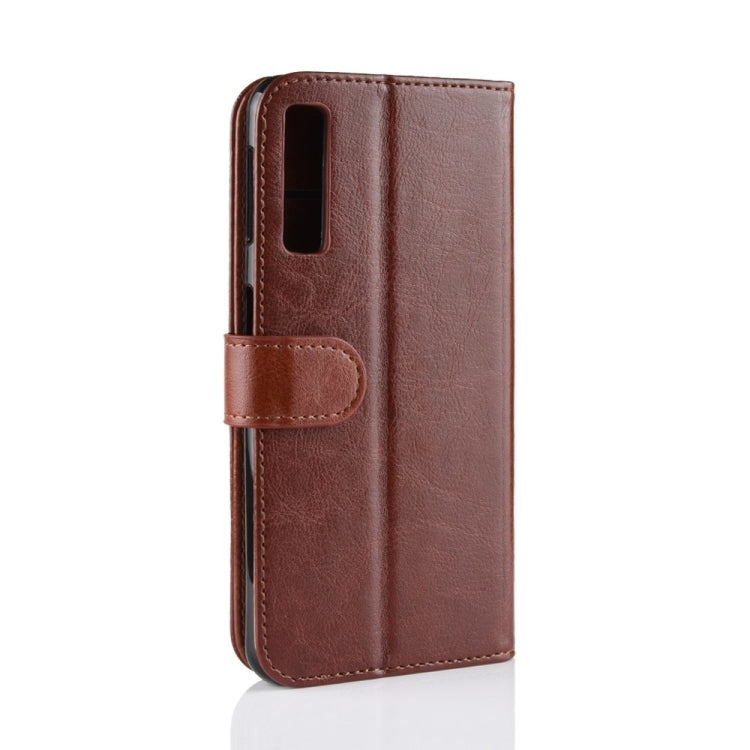 For Galaxy A7 (2018) / A750 Crazy Horse Texture Horizontal Flip Leather Case with Holder & Card Slots & Wallet