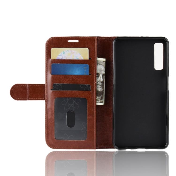 For Galaxy A7 (2018) / A750 Crazy Horse Texture Horizontal Flip Leather Case with Holder & Card Slots & Wallet