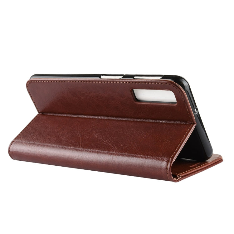For Galaxy A7 (2018) / A750 Crazy Horse Texture Horizontal Flip Leather Case with Holder & Card Slots & Wallet