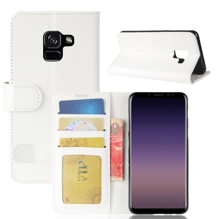 For Galaxy A5 (2018) A530F Crazy Horse Texture Horizontal Flip Leather Case with Holder & Card Slots & Wallet