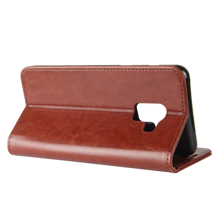 For Galaxy A5 (2018) A530F Crazy Horse Texture Horizontal Flip Leather Case with Holder & Card Slots & Wallet